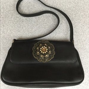 Hand Embellished Black Bag